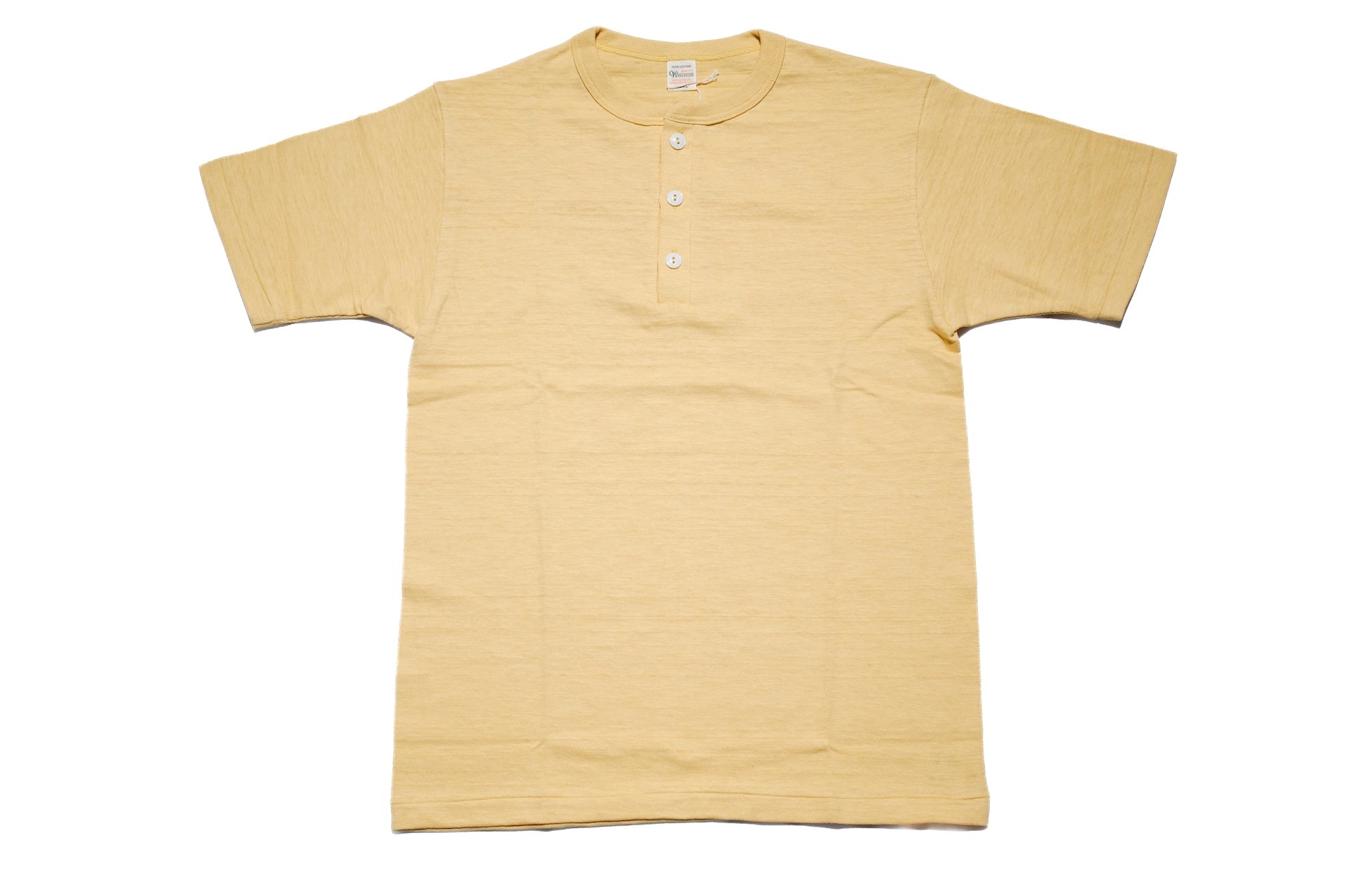 Warehouse 5.5oz "Bamboo Textured" Henley Tee (Straw)