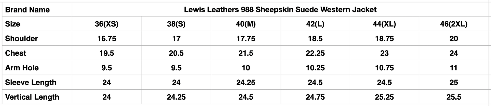 Lewis Leathers 988 Sheepskin Suede Western Jacket (Black)