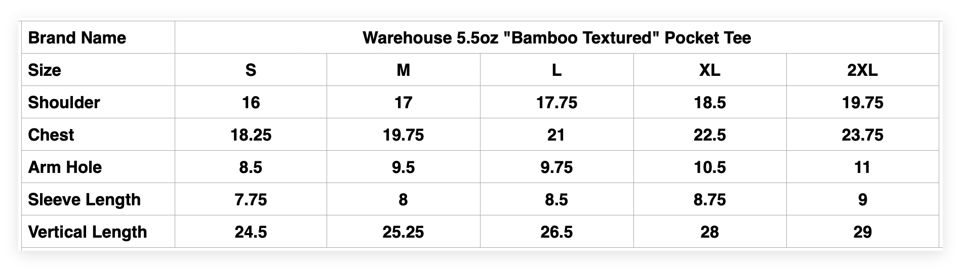 Warehouse 5.5oz "Bamboo Textured" Pocket Tee (Straw)