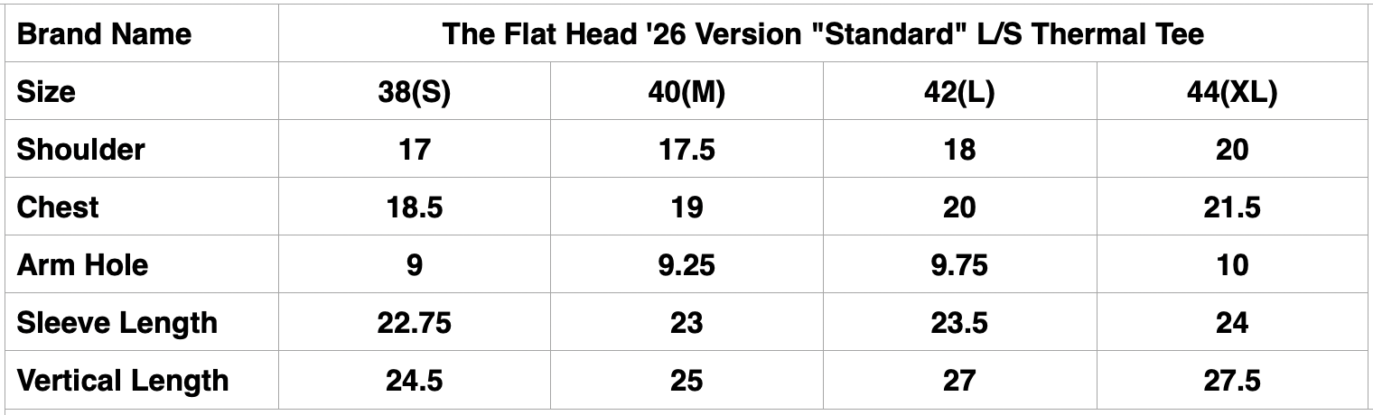 The Flat Head '26 Version "Standard" L/S Thermal Tee (Salmon)