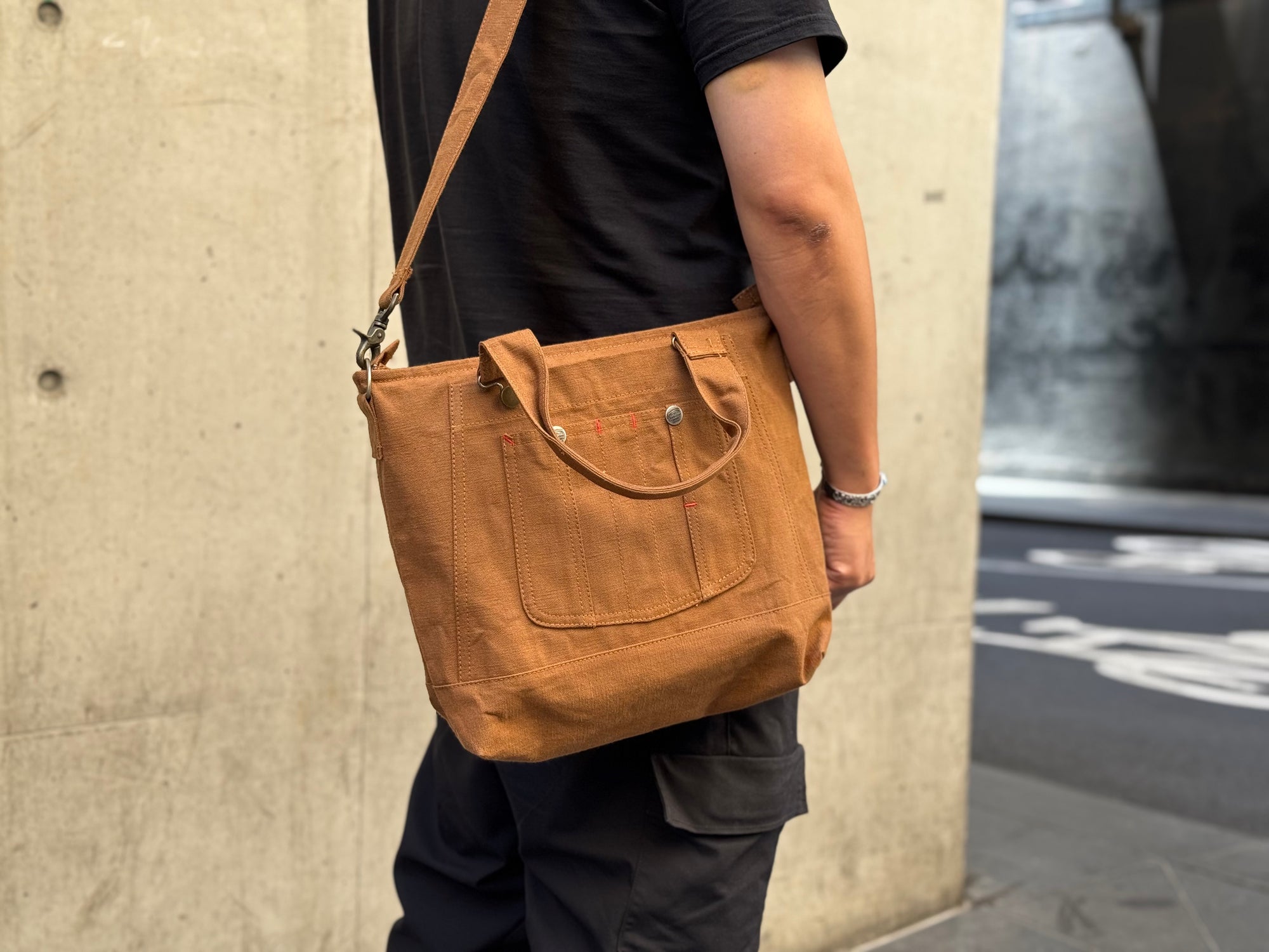 Samurai 15oz Selvage Duck Canvas "Overall" Shoulder Bag (Limited Edition)