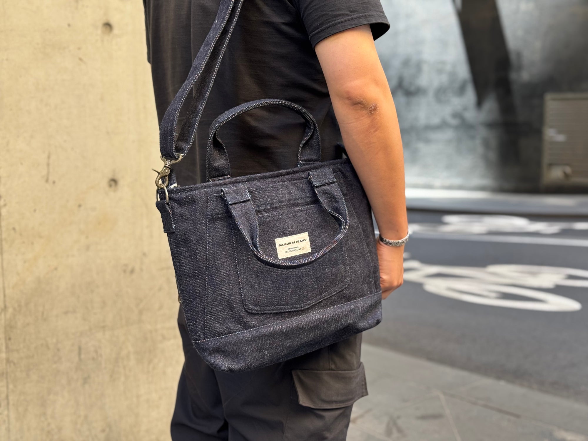 Samurai 25oz Indigo Denim "Overall" Shoulder Bag (Limited Edition)