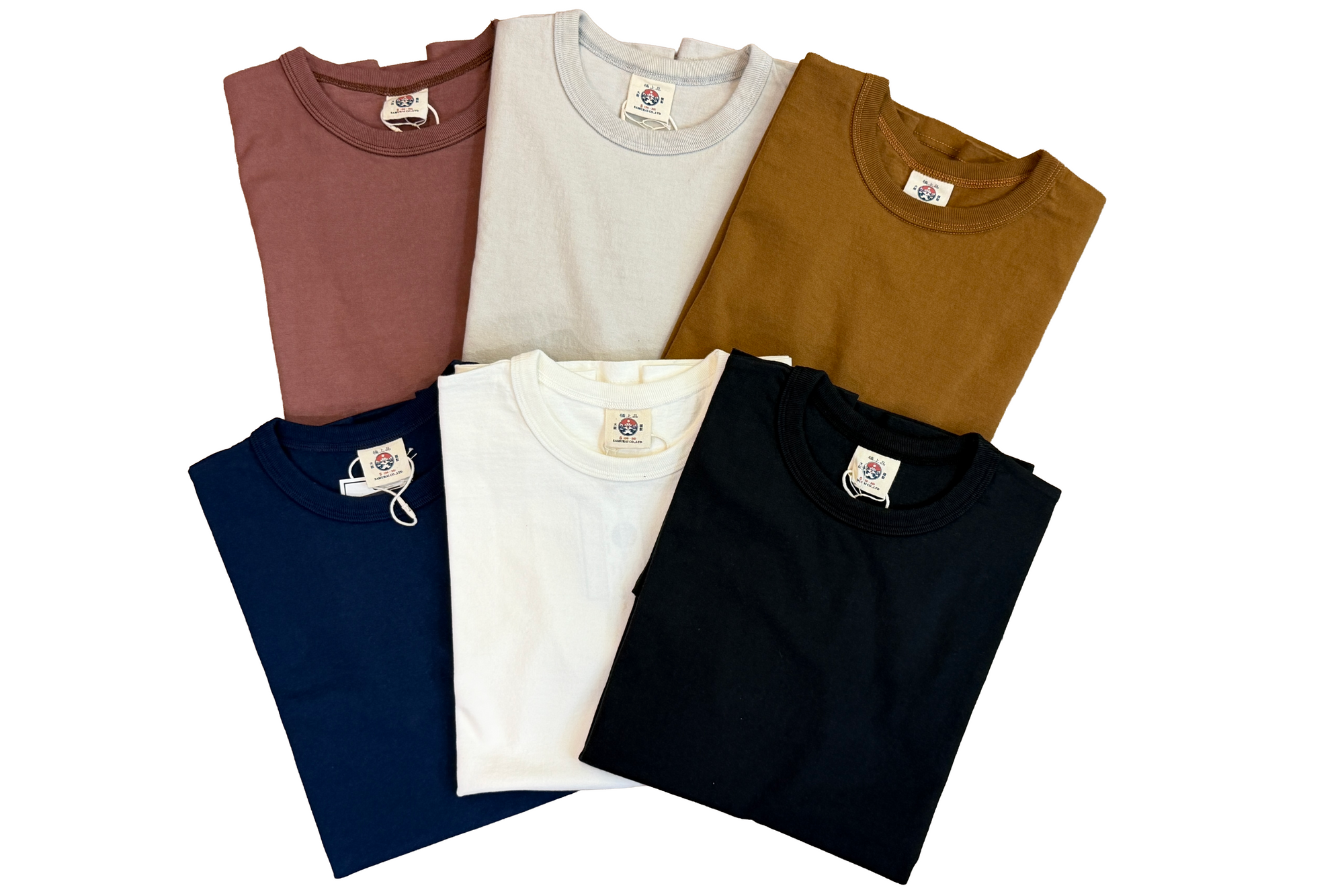 Samurai 8.5oz Loopwheeled "Overseas-Edition" Plain Tee (Dark Navy)