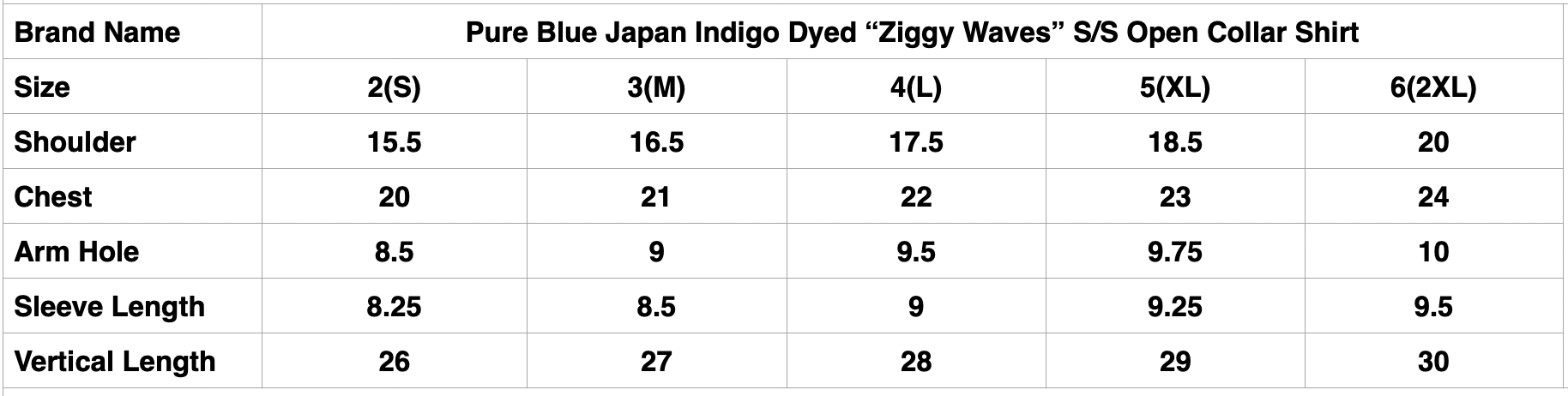 Pure Blue Japan Indigo Dyed "Ziggy Waves" S/S Open Collar Shirt