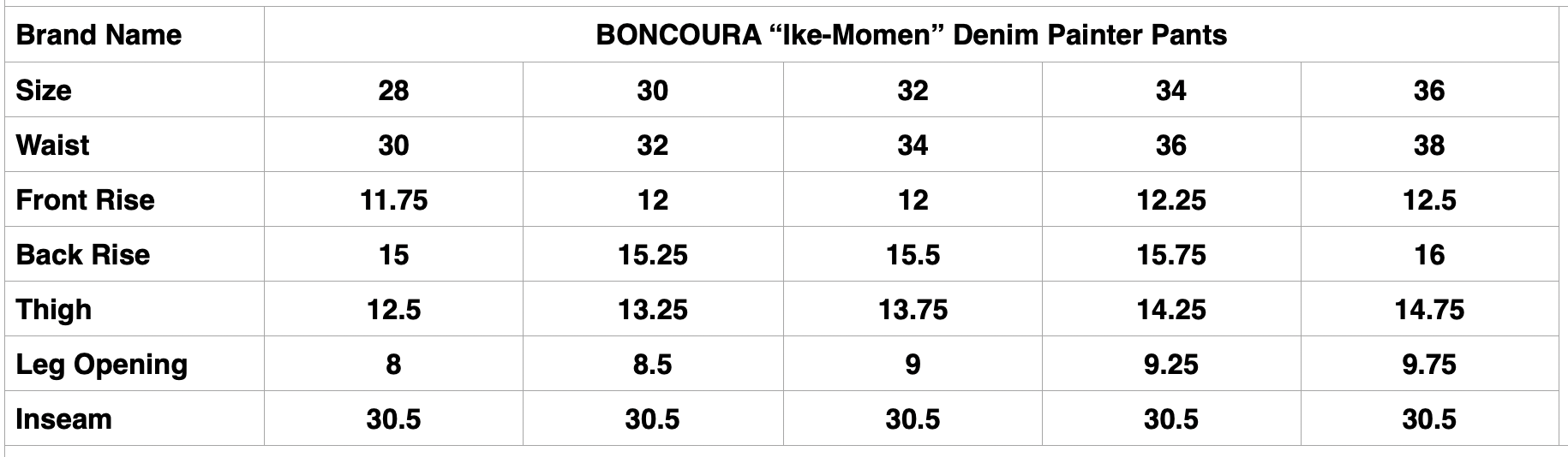 BONCOURA 15oz Indigo Dyed "Ike-Momen"  Denim Painter Pants (Classic Straight fit)