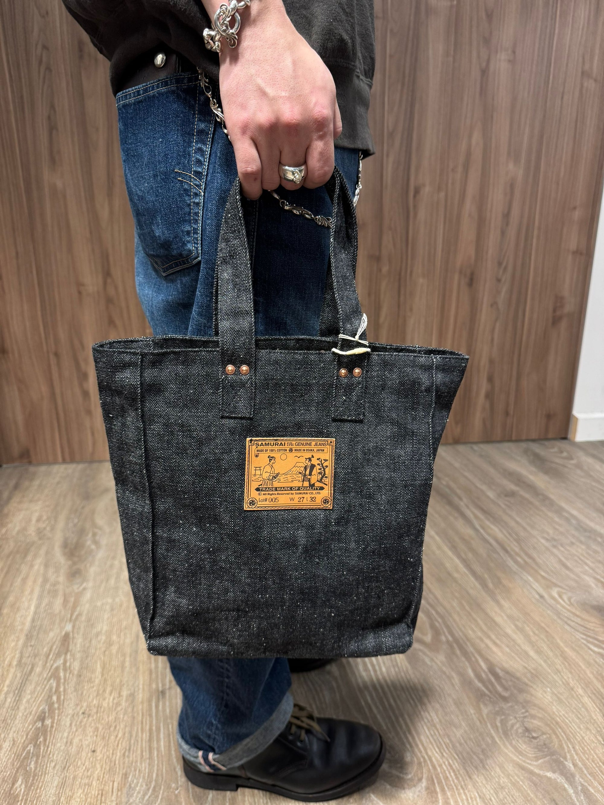 Samurai 17oz "Koku-Benkei" Black Totebag (Limited Edition)