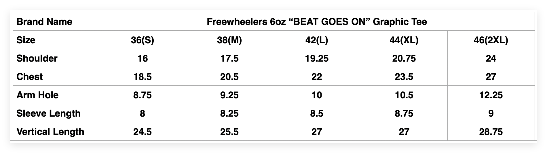 Freewheelers 6oz “BEAT GOES ON” Graphic Tee (Lobster)