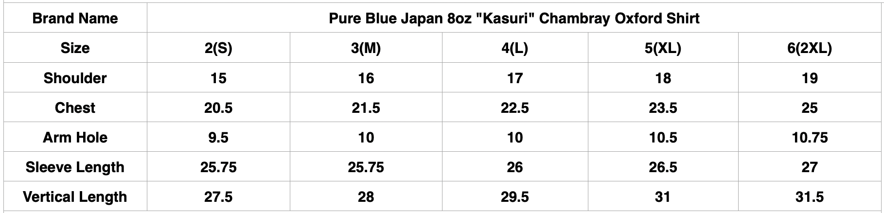 Pure Blue Japan 8oz "Kasuri" Chambray Oxford Shirt (Indigo)