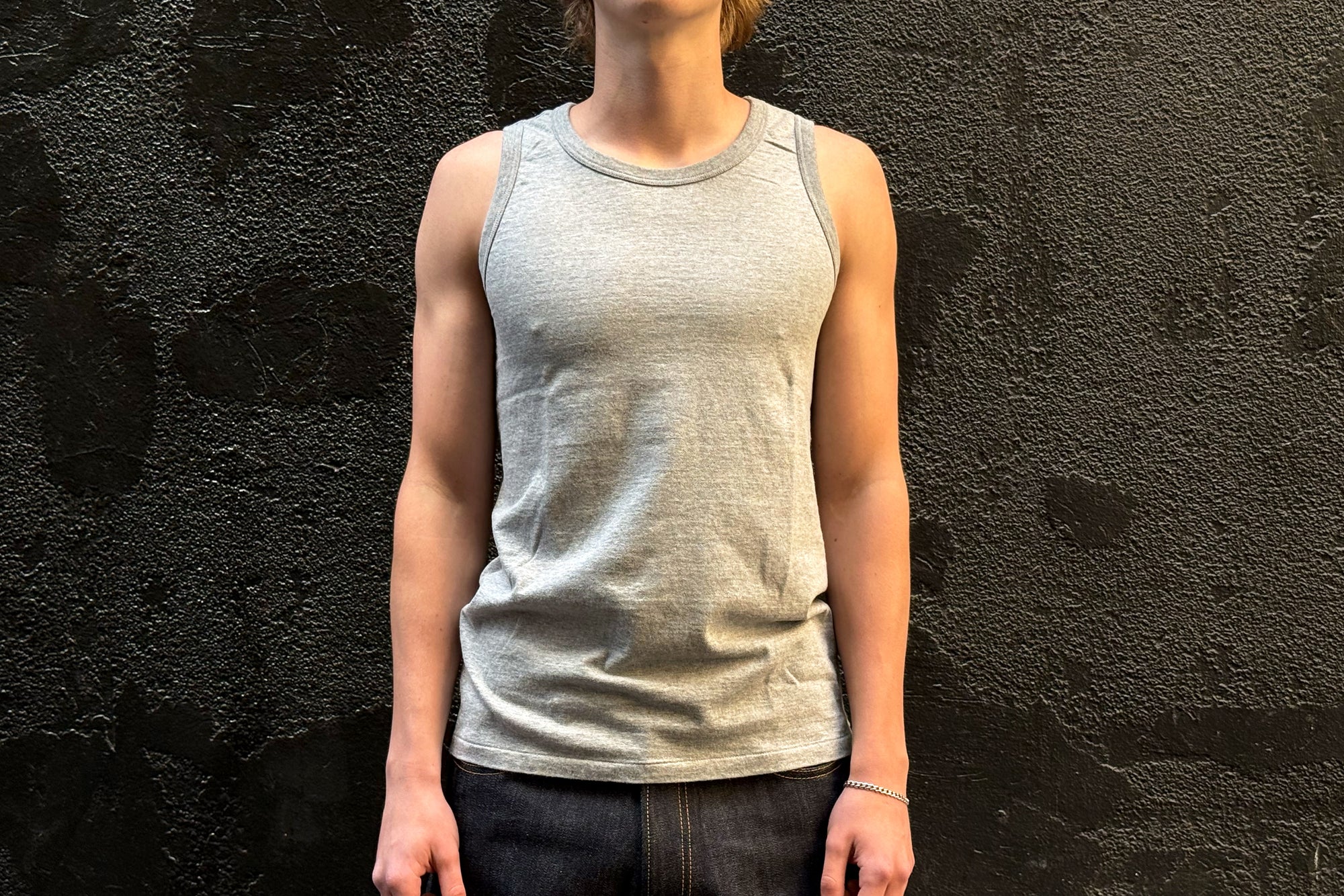 Dubble Works 6oz Loopwheeled Tank Tee (Heather Grey)
