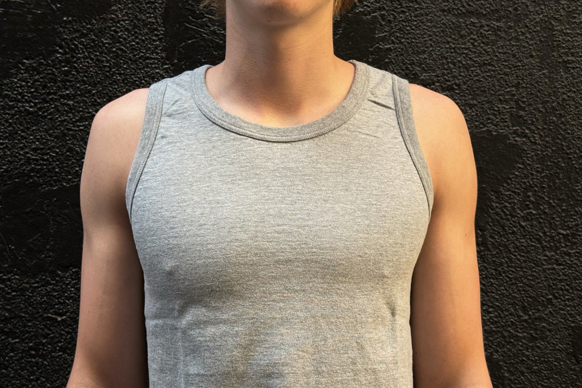 Dubble Works 6oz Loopwheeled Tank Tee (Heather Grey)