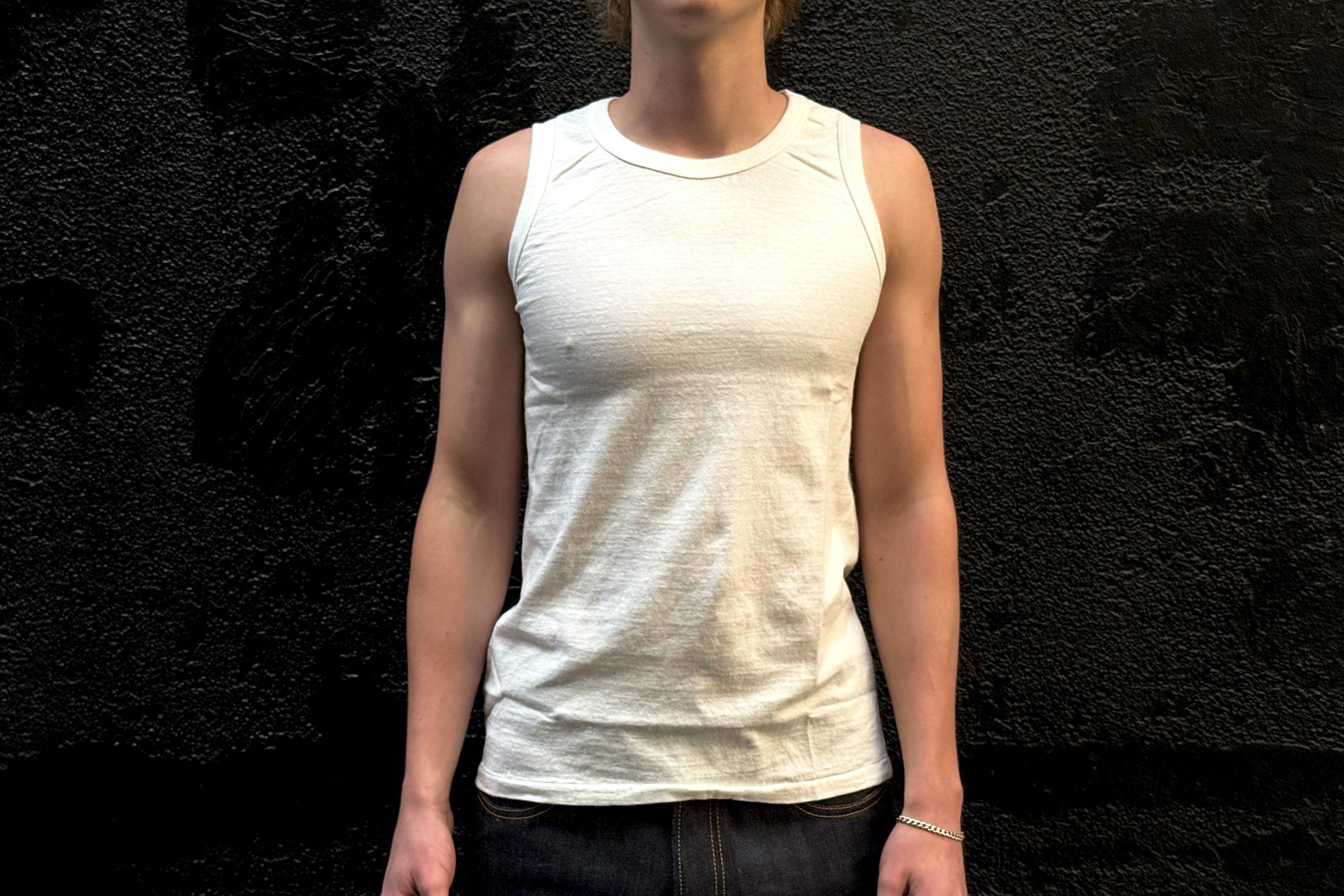 Dubble Works 6oz Loopwheeled Tank Tee (Off White)