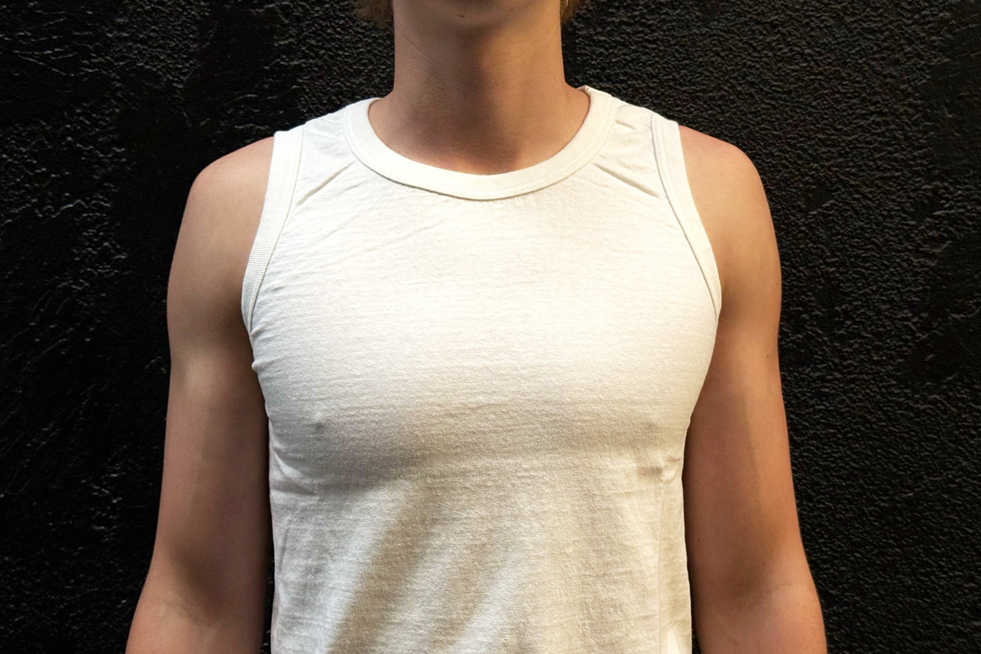 Dubble Works 6oz Loopwheeled Tank Tee (Off White)