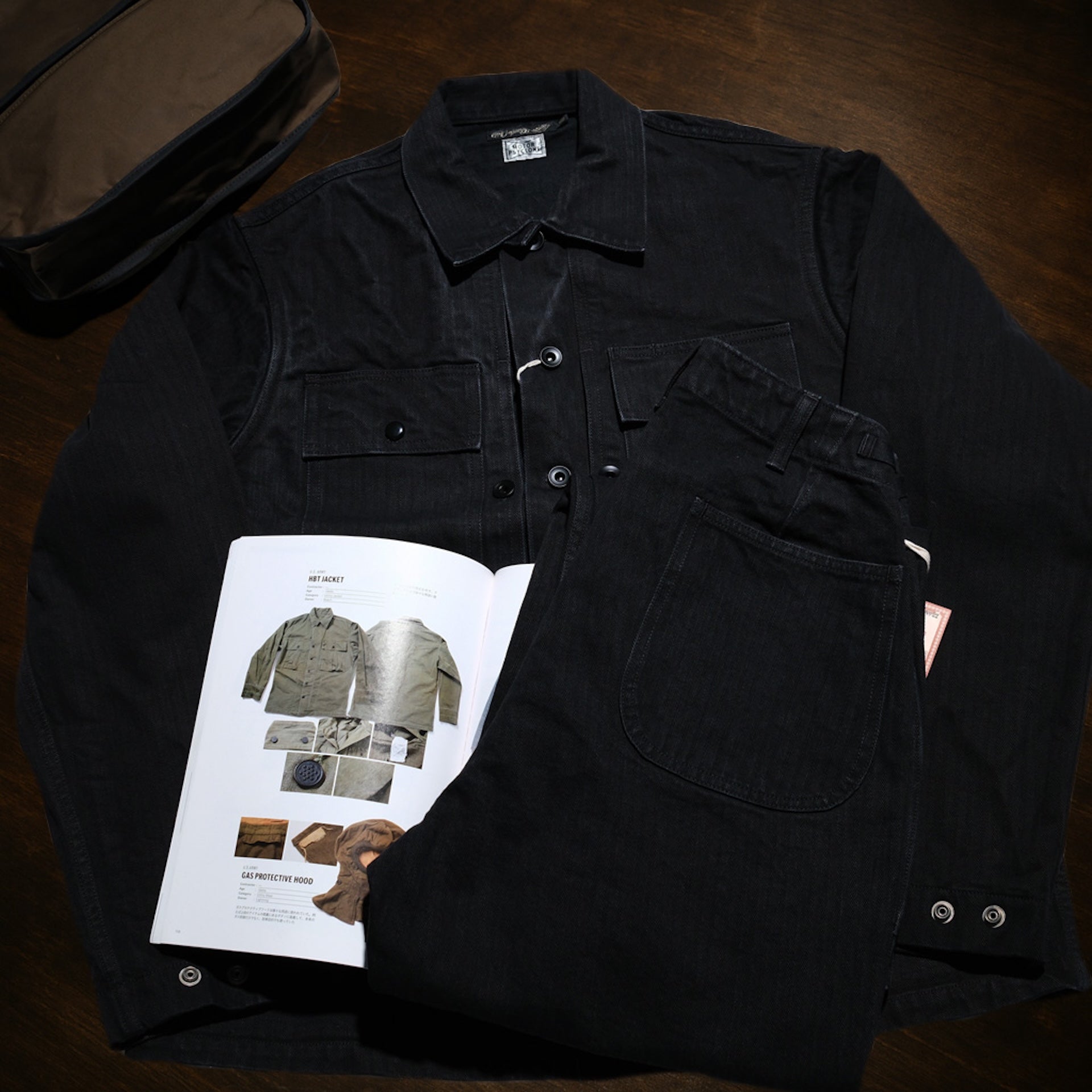 Freewheelers "GRUNTS" HBT Utility Trousers (Rude Black)