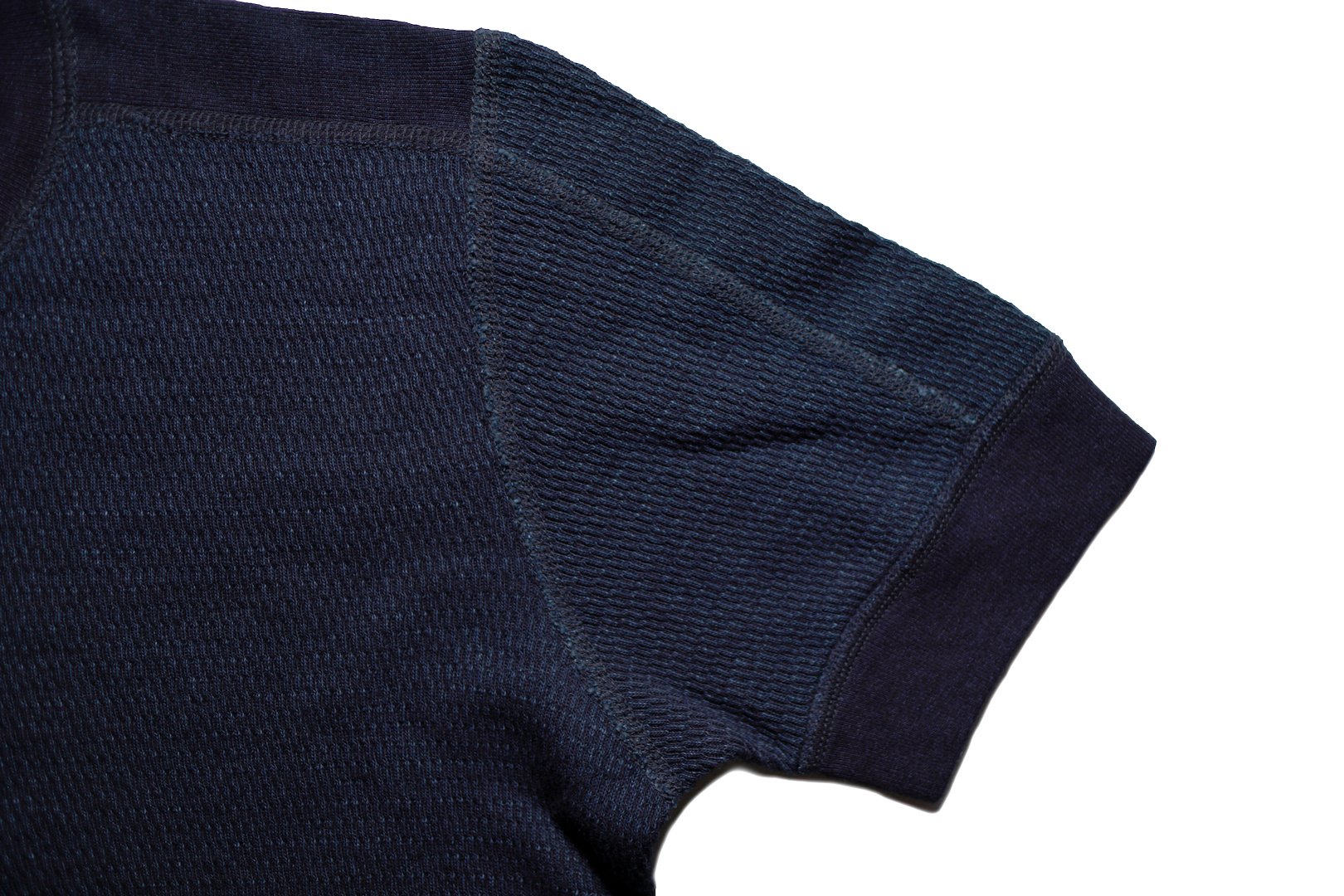 Pure Blue Japan 7oz Indigo S/S Thermal Henley Tee