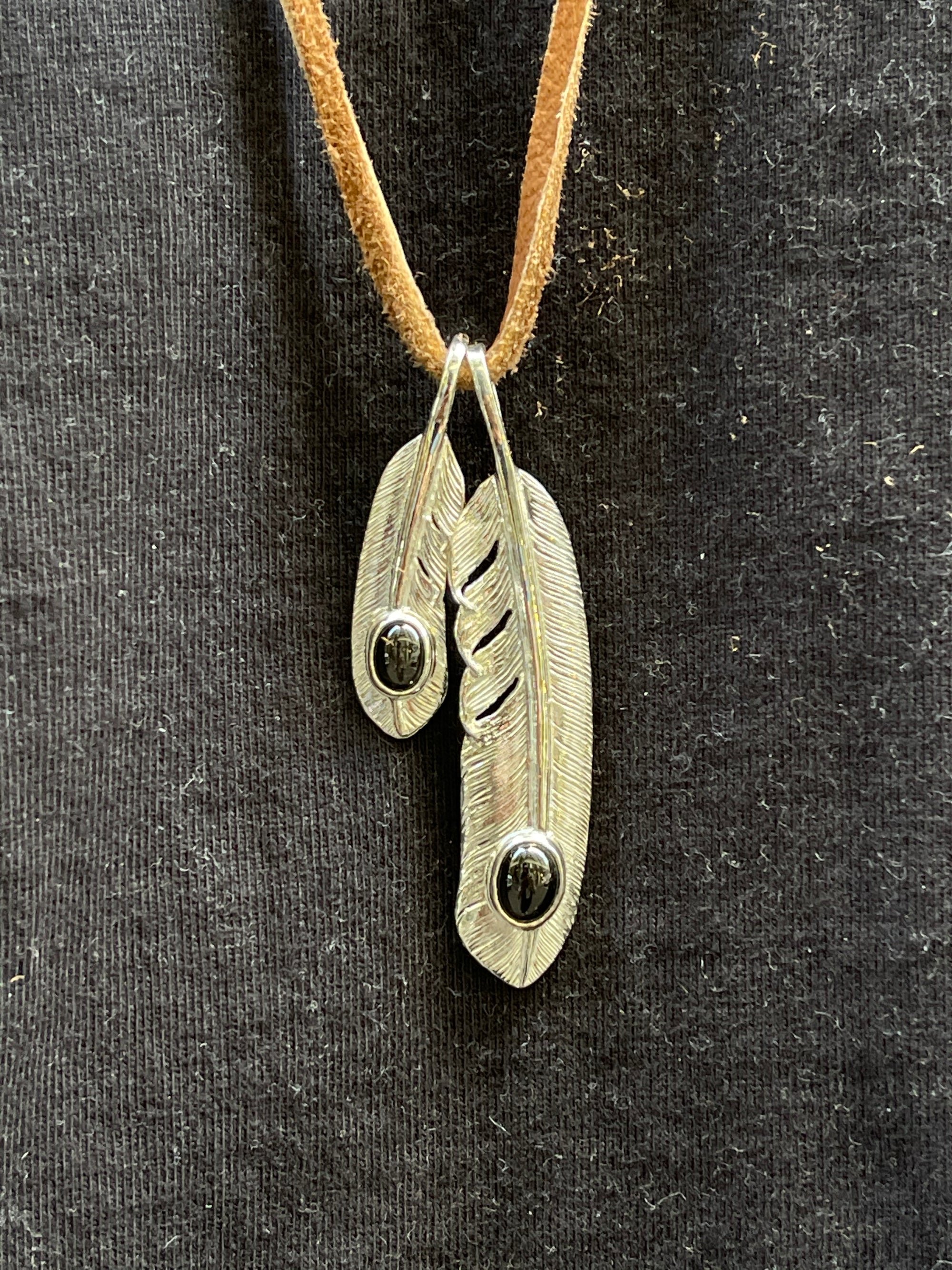 First Arrow's Large "Soulo" Feather Pendant (P-003B)