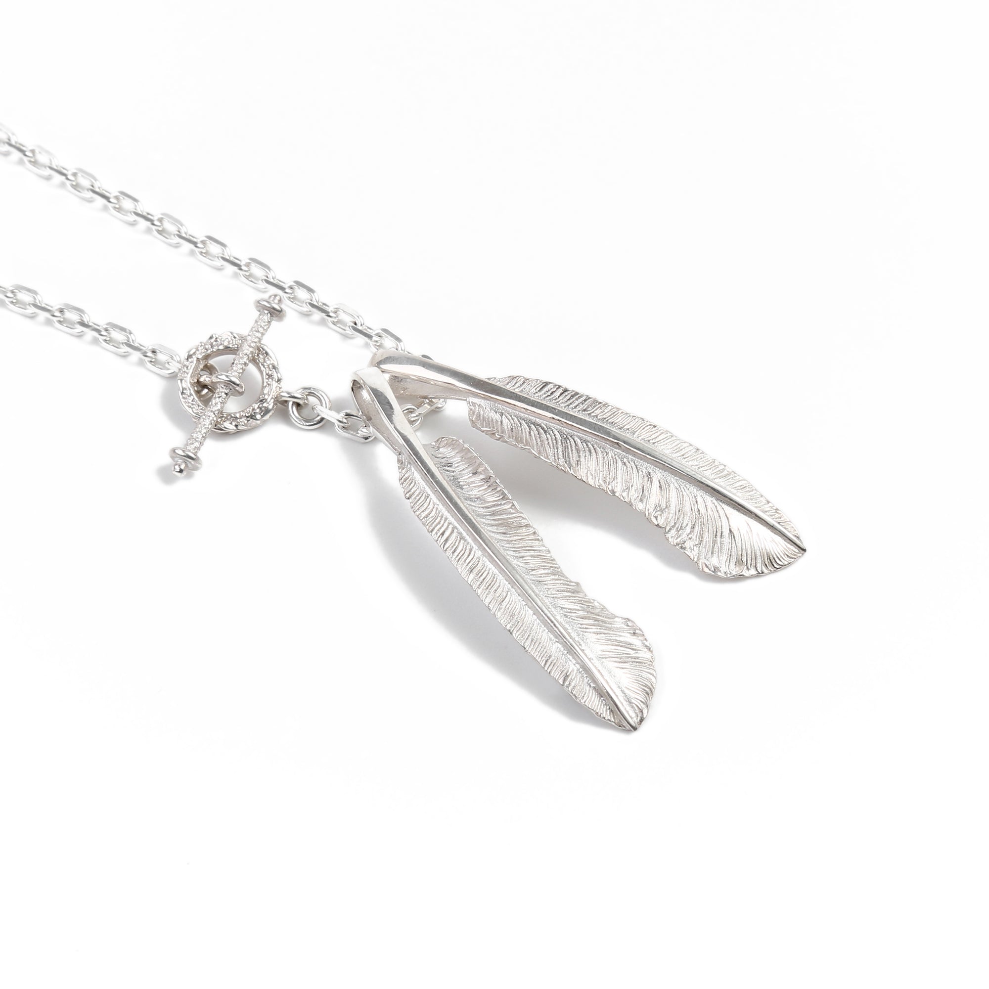 Legend "X-Small Feather" Silver Pendants