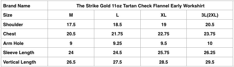 The Strike Gold 11oz Tartan Check Flannel Early Workshirt (Dark Green X Navy)