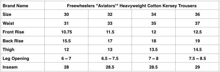 Freewheelers "Aviators'" Heavyweight Cotton Kersey Trousers (Red Brown)