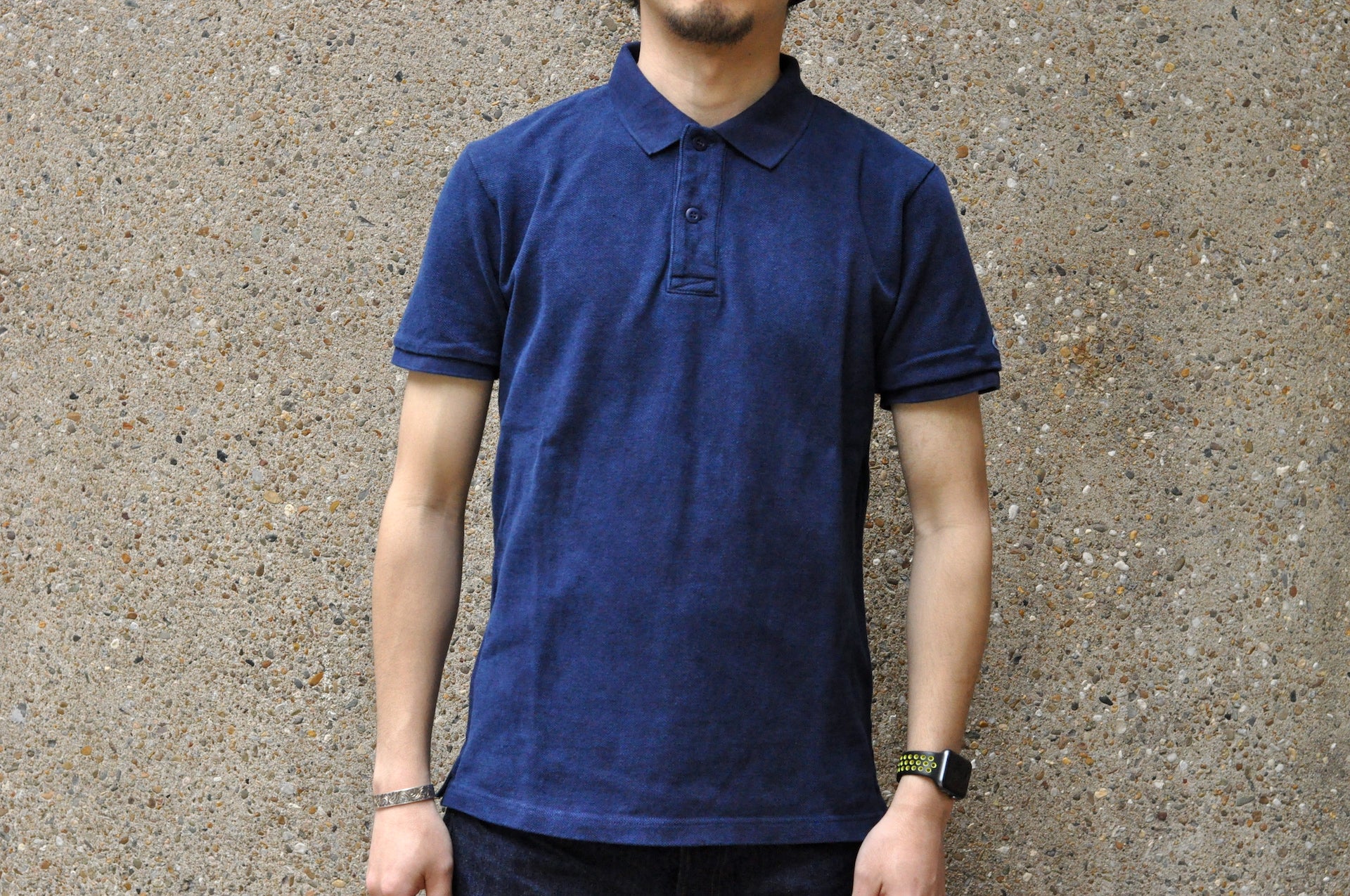 UES Ultra-Heavyweight Slubby Polo Shirt (Indigo)