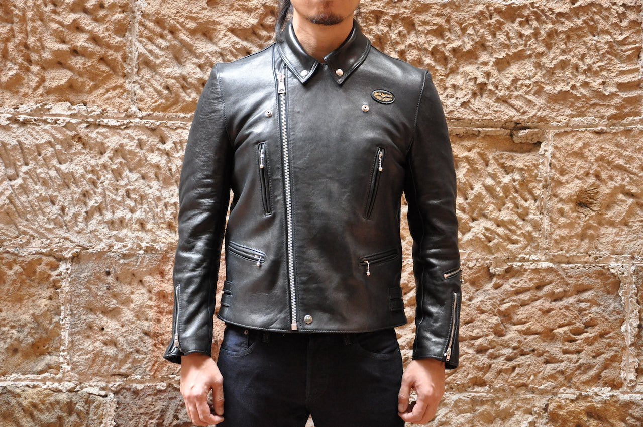 Lewis Leathers Black Sheepskin Lightning 402T (Tight fit) - CORLECTION