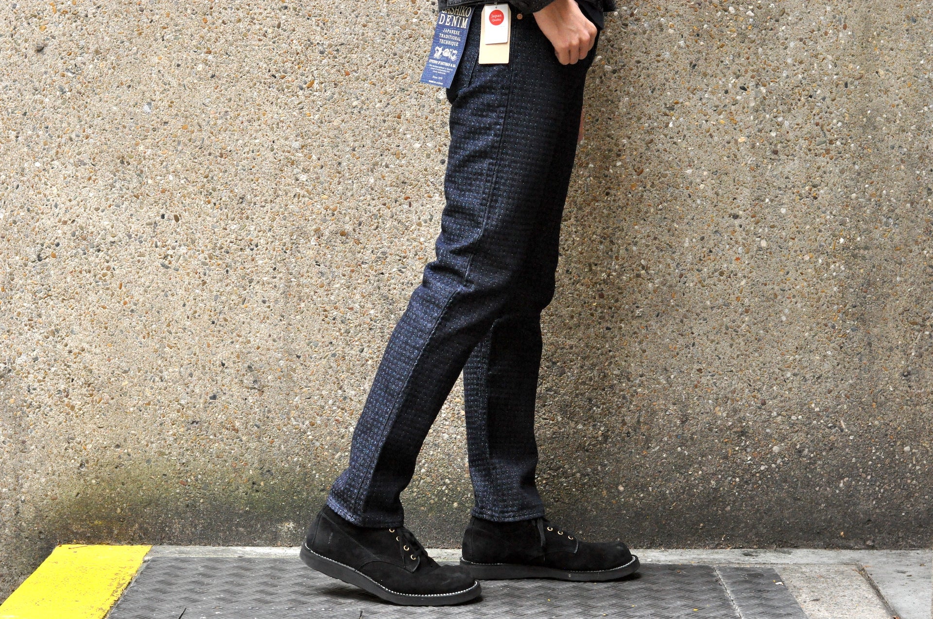 Studio D'Artisan 15oz Indigo Dyed Sashiko Denim (Slim Tapered Fit)