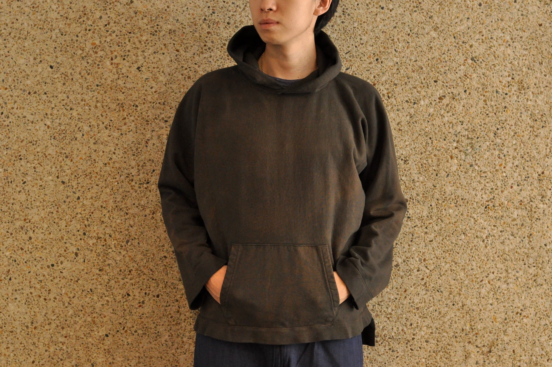 Maru Sankaku Peke by SDA Heavyweight "Freedom Hoody" (Aged Black)