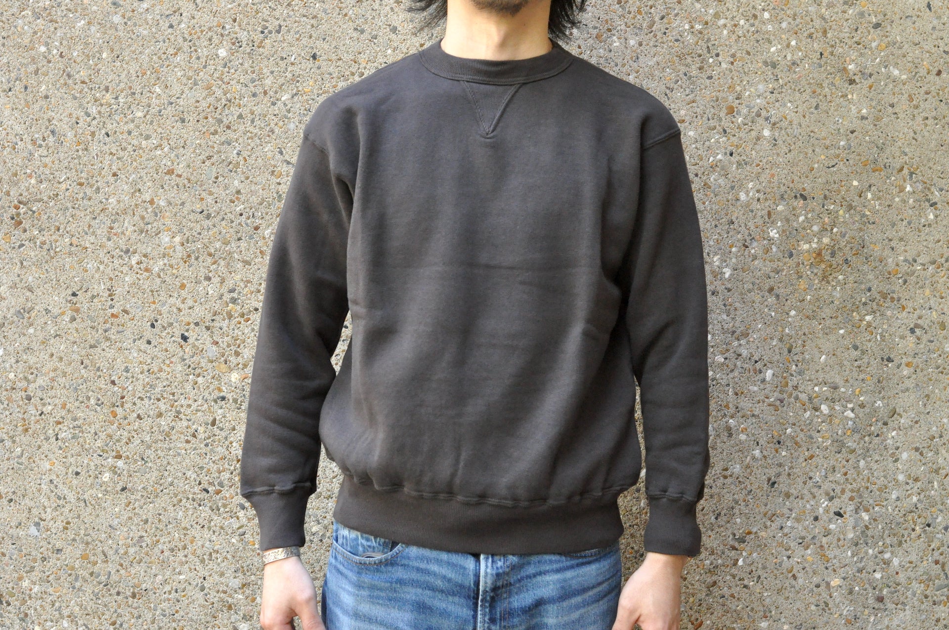 Dubble Works 11oz "Tsuri-ami" Loopwheeled Sweatshirt (Sumi Black)