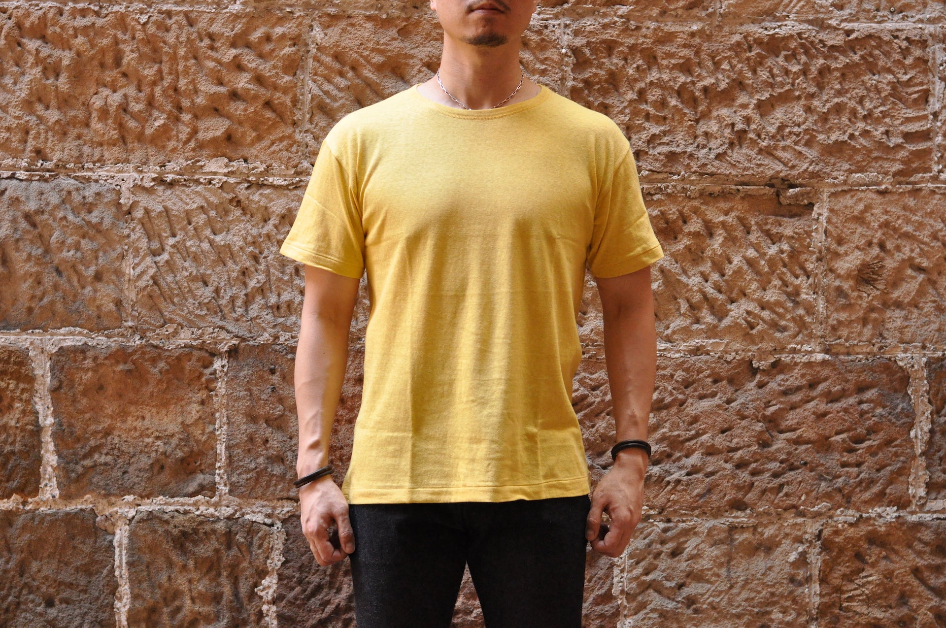 Warehouse 5oz USN "Skivvy" Loopwheeled Tee (Yellow)