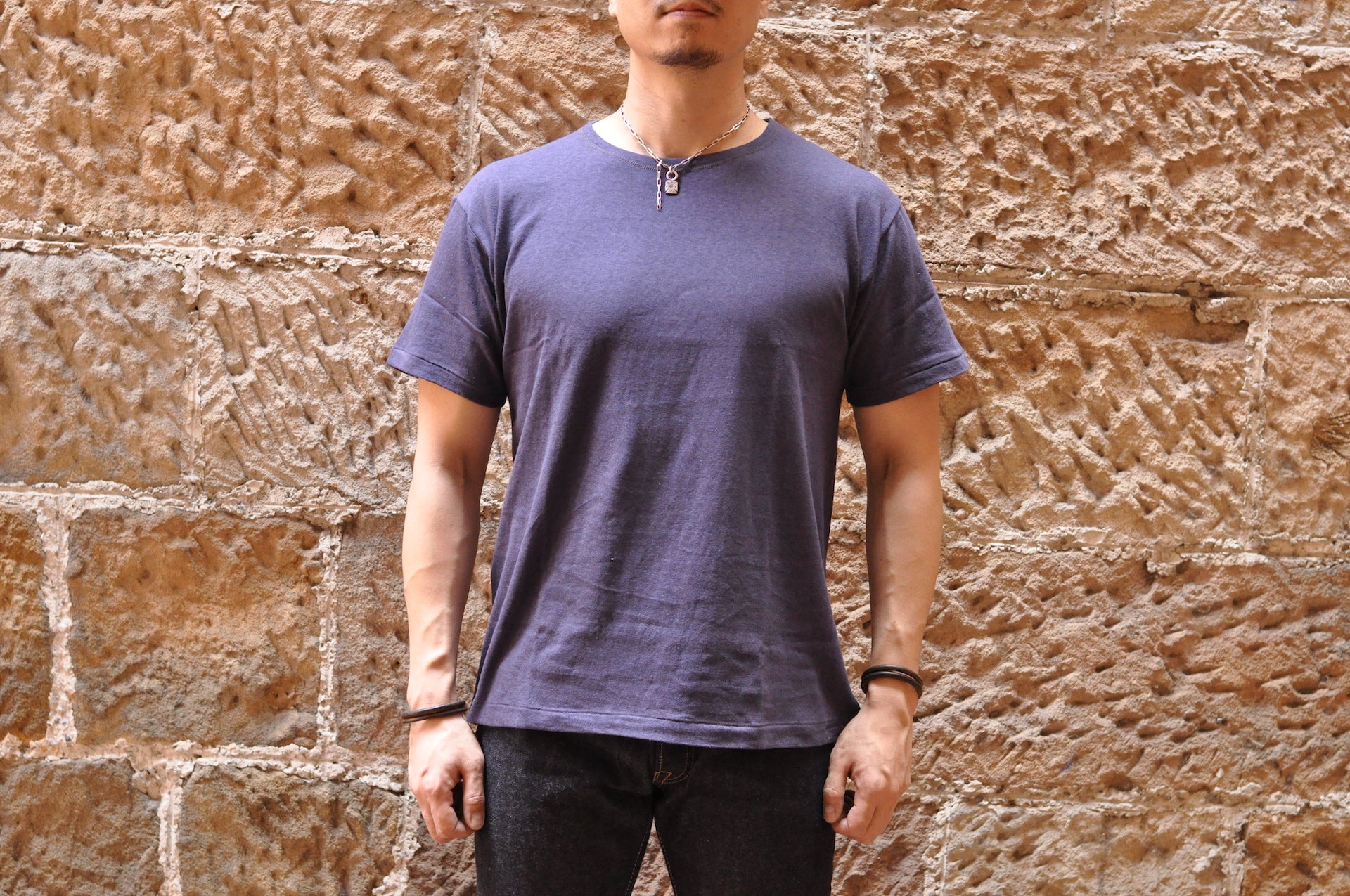 Warehouse 5oz USN "Skivvy" Loopwheeled Tee (Navy)