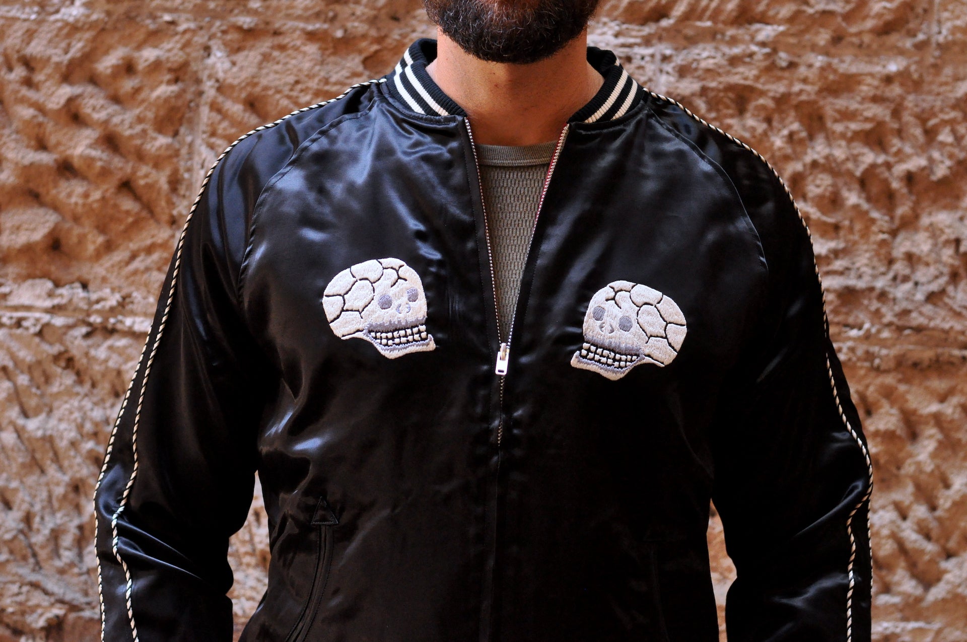 The Flat Head "Skull & Snake" Reversible Sukajan Jacket