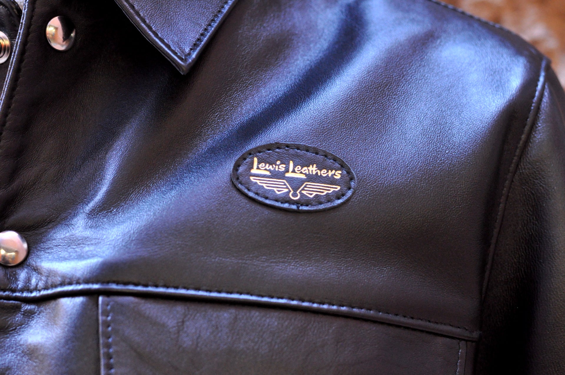 Lewis Leathers 988 Black Rutland Sheepskin Western Jacket