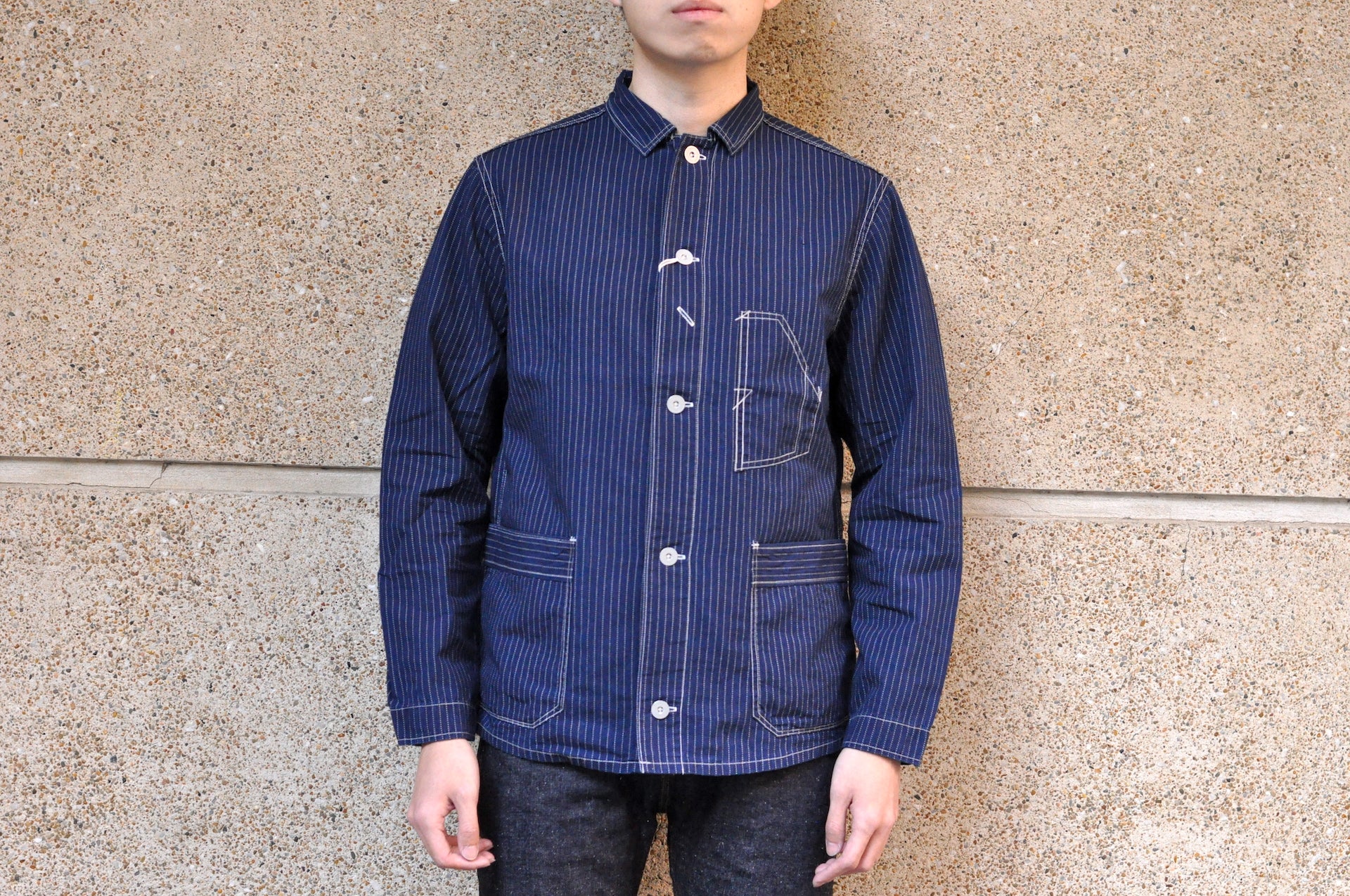 Freewheelers "WIGWAG" Indigo Wabash Work Jacket