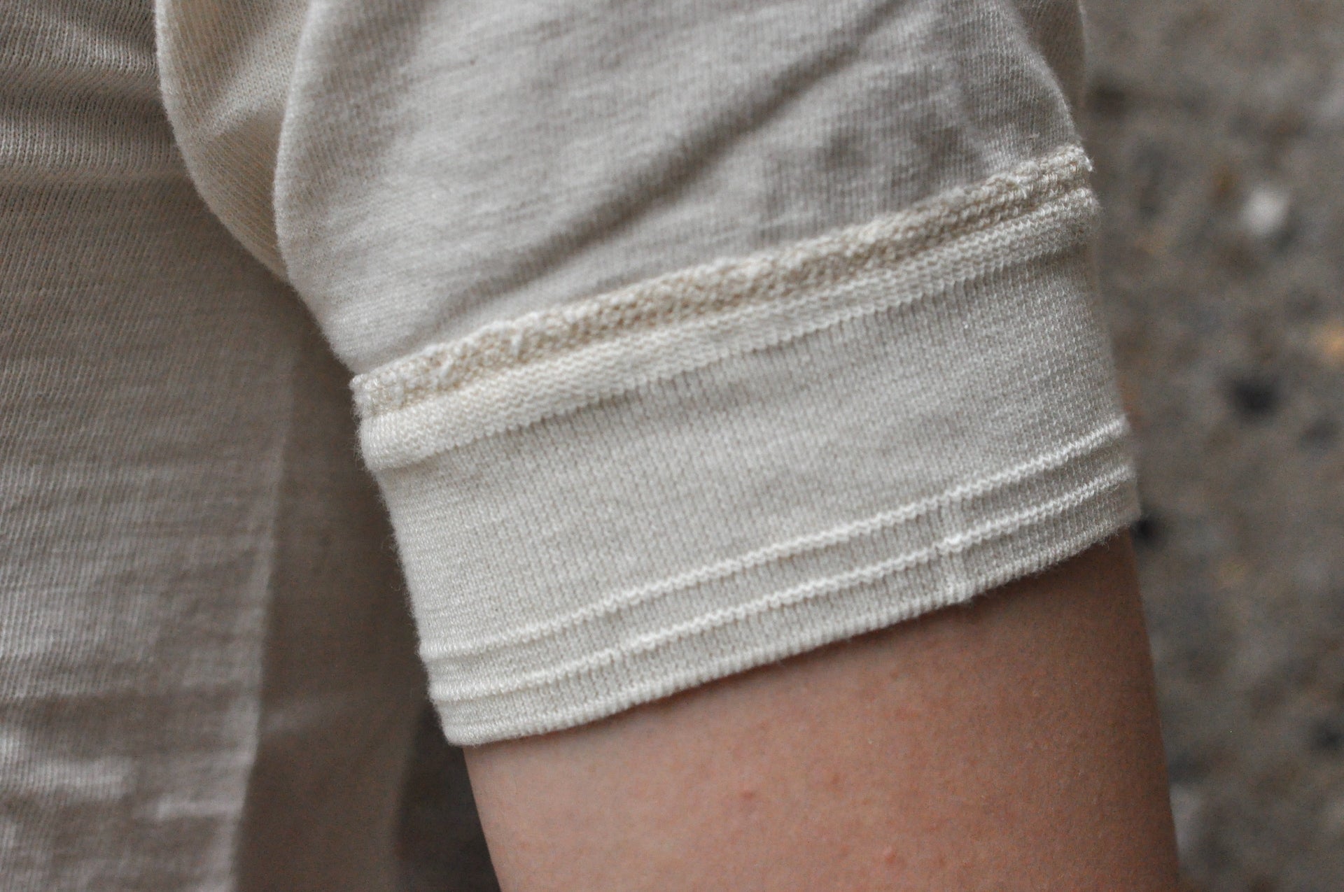 Stevenson Overall Co. 7oz Super Slow Loopwheeled SideFlex Henley Tee (Oatmeal)