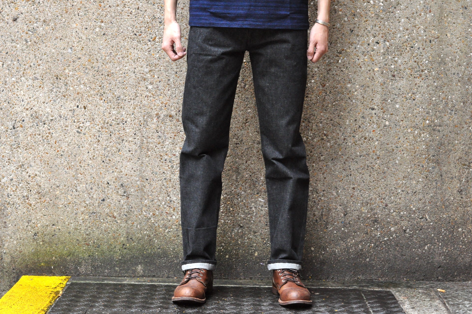 BONCOURA 15oz '66 Black Denim (Narrow Straight Fit) - CORLECTION