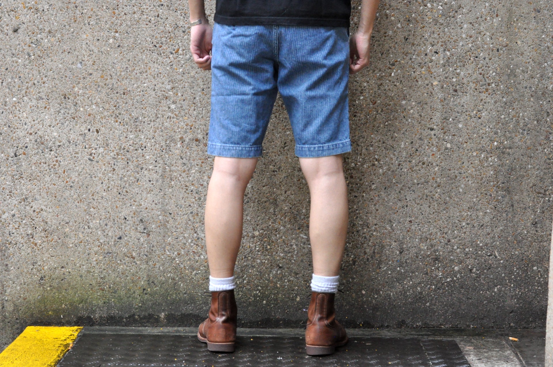 Japan Blue X CORLECTION 11oz HBT Denim Shorts (Washed Indigo)