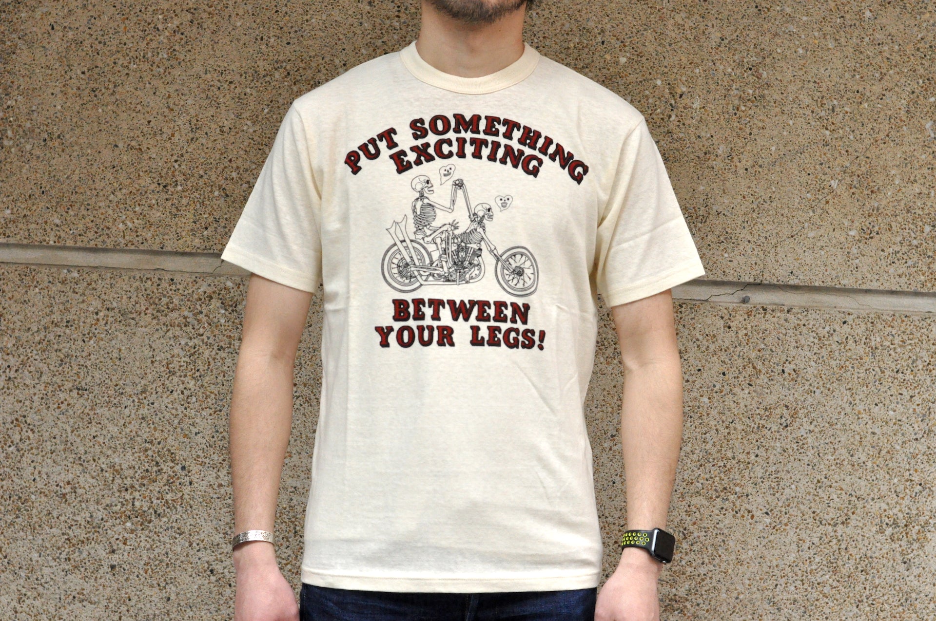 Freewheelers "Love It Up" Loopwheeled Tee (Cream)