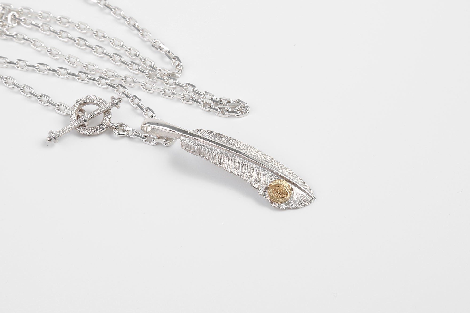 Legend "Small Feather" Pendant with 22k Gold Emblem (Special Edition)