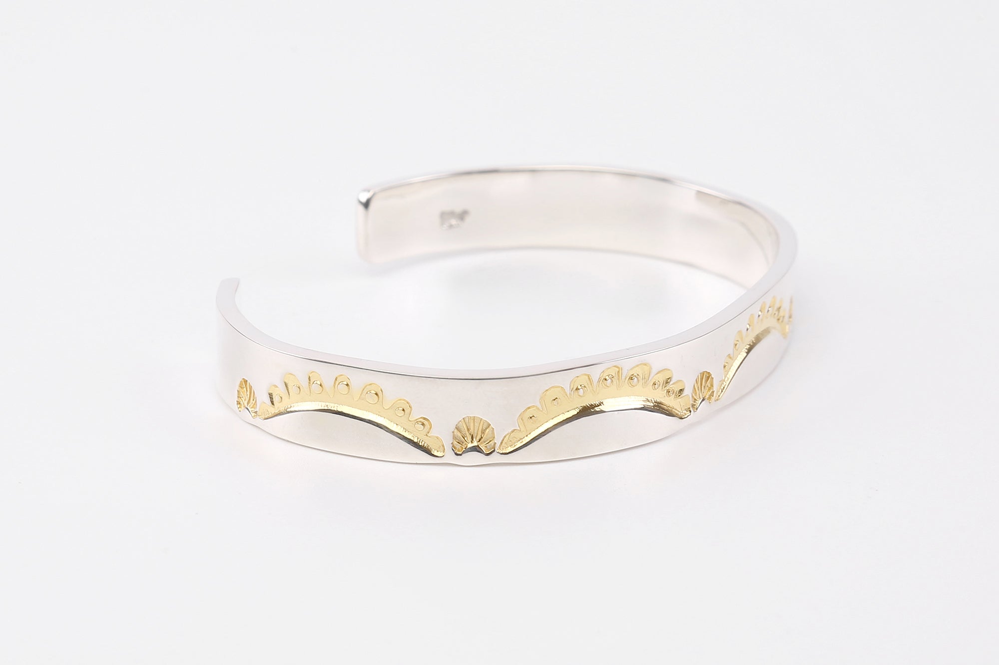 Legend  10mm "Crown" Bangle With 24K Gold
