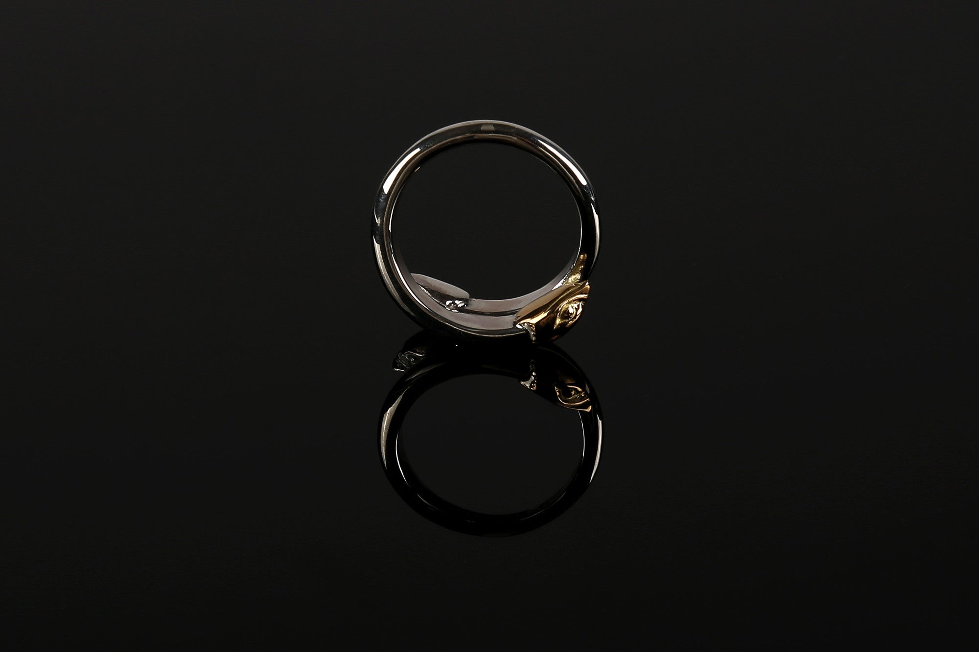 First Arrow's 18k Gold+Silver Double Eagle Ring