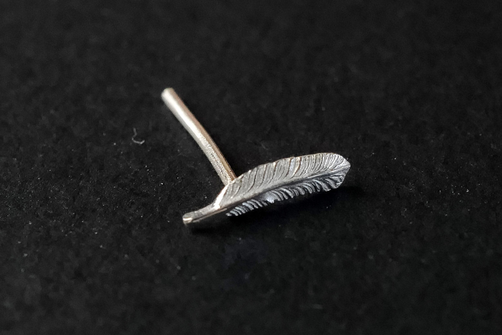 Legend "Mini Feather" Silver Earrings
