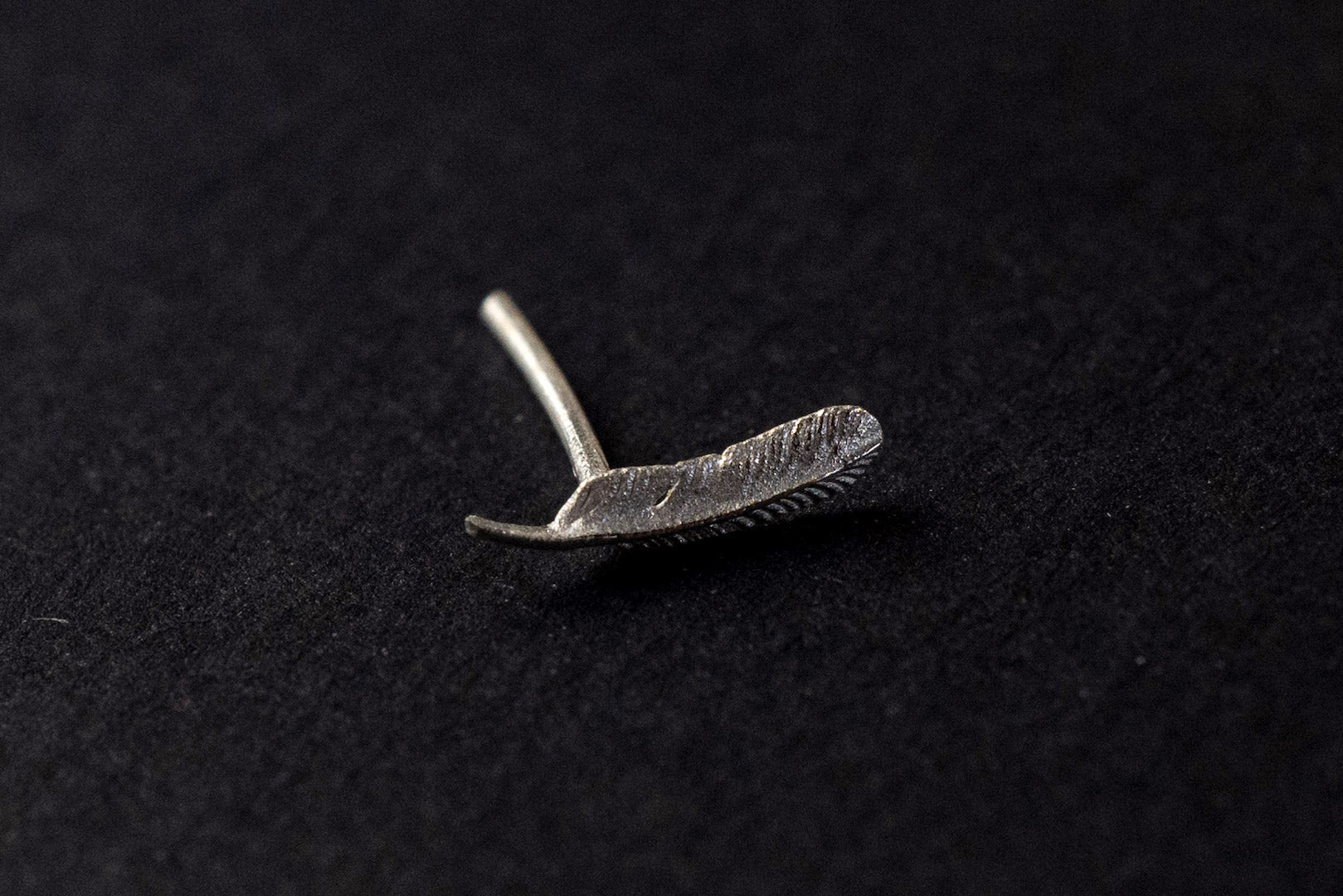 Legend "Mini Feather" Silver Earrings