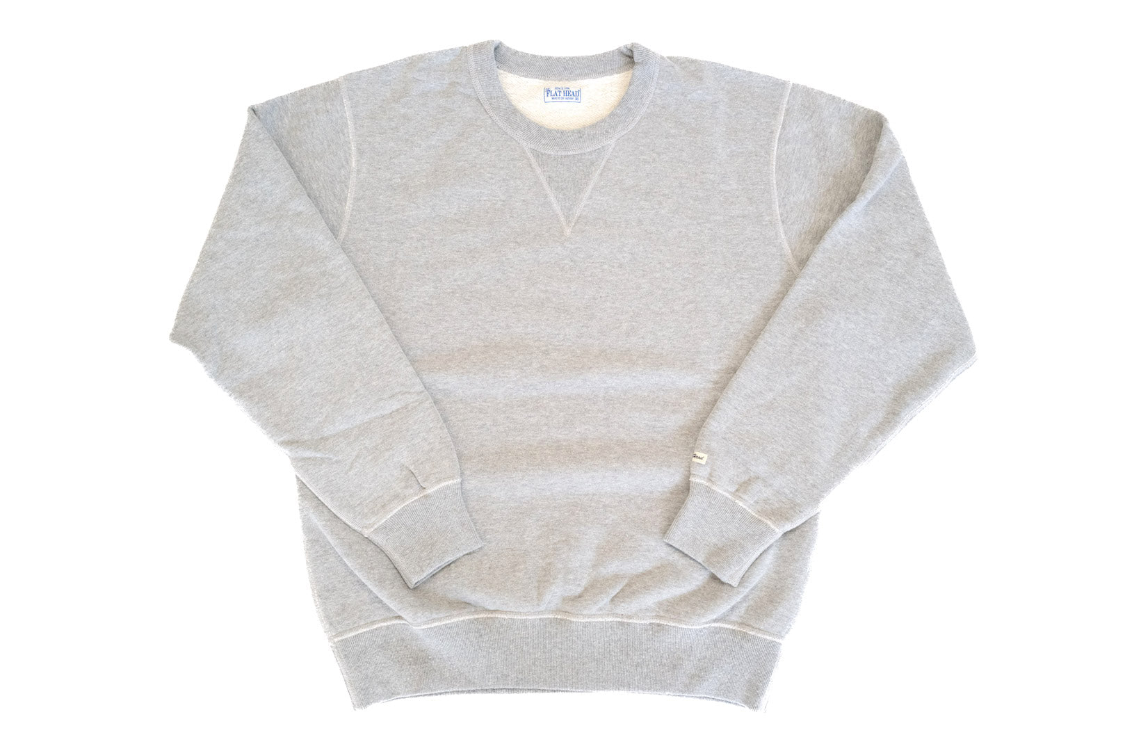 The Flat Head 11oz Loopwheeled Sweatshirt (Heather Grey)