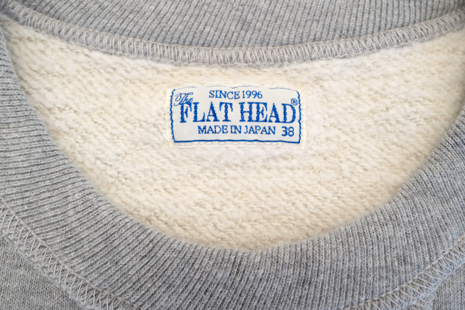 The Flat Head 11oz Loopwheeled Sweatshirt (Heather Grey)