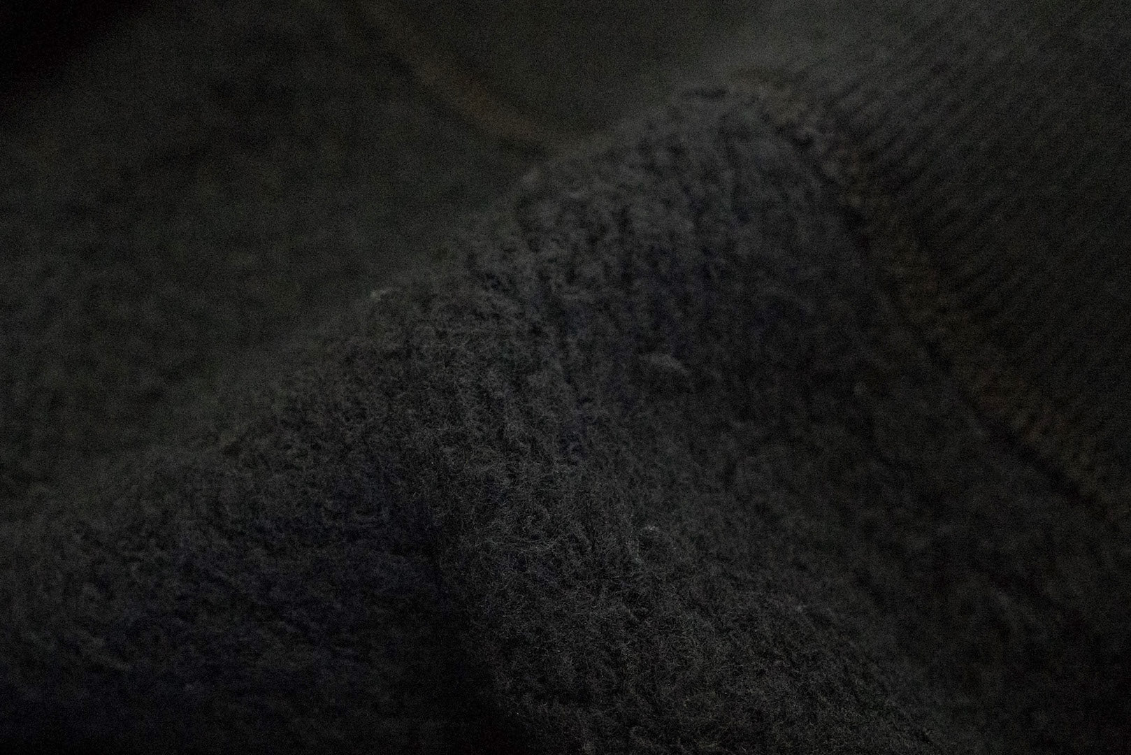 The Flat Head 11oz "Flat-Seamer" Super-Slow Loopwheeled Sweatshirt (Pure Black)