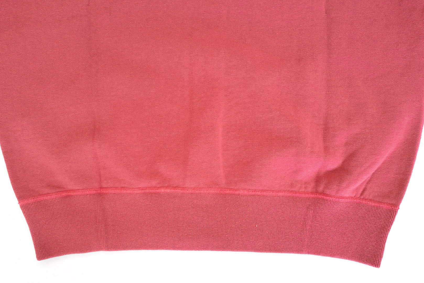 The Flat Head 11oz "Flat-Seamer" Super-Slow Loopwheeled Sweatshirt (Pale Red)