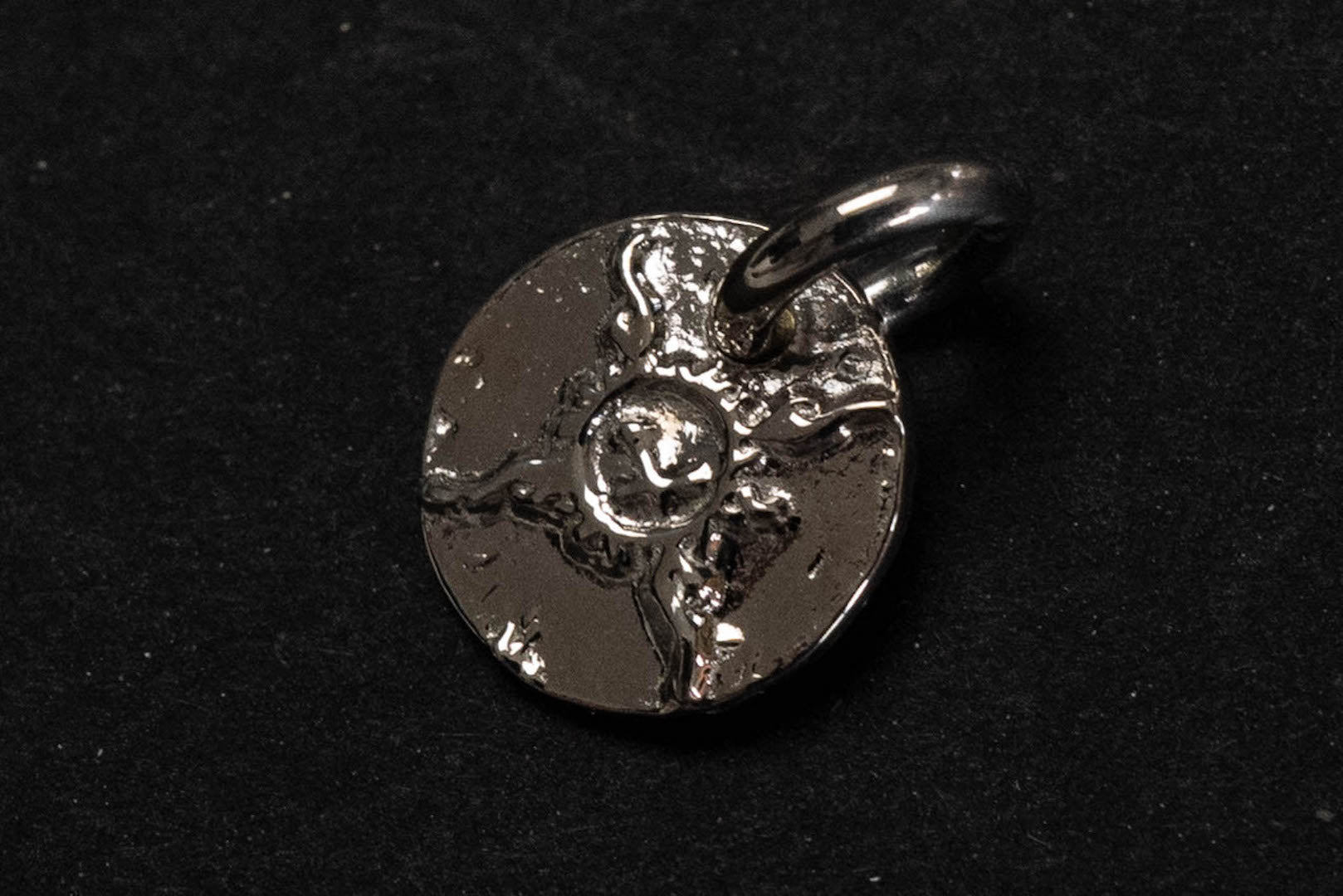 First Arrow's Silver "Sunburst" Medal Mini Pendant (P-228)