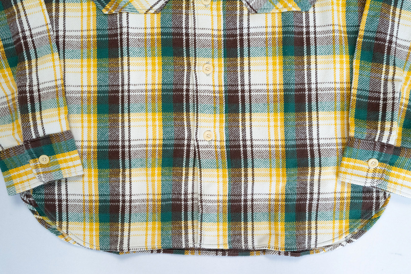 Warehouse LOT.3104 11oz Type B Selvage Flannel Workshirt (Pineapple)