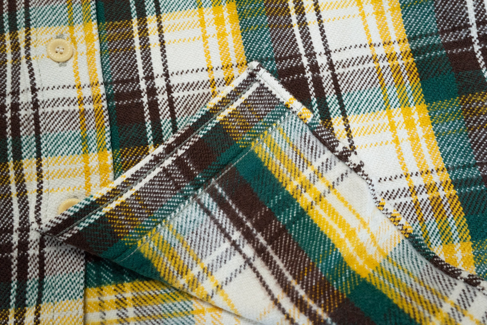 Warehouse LOT.3104 11oz Type B Selvage Flannel Workshirt (Pineapple)