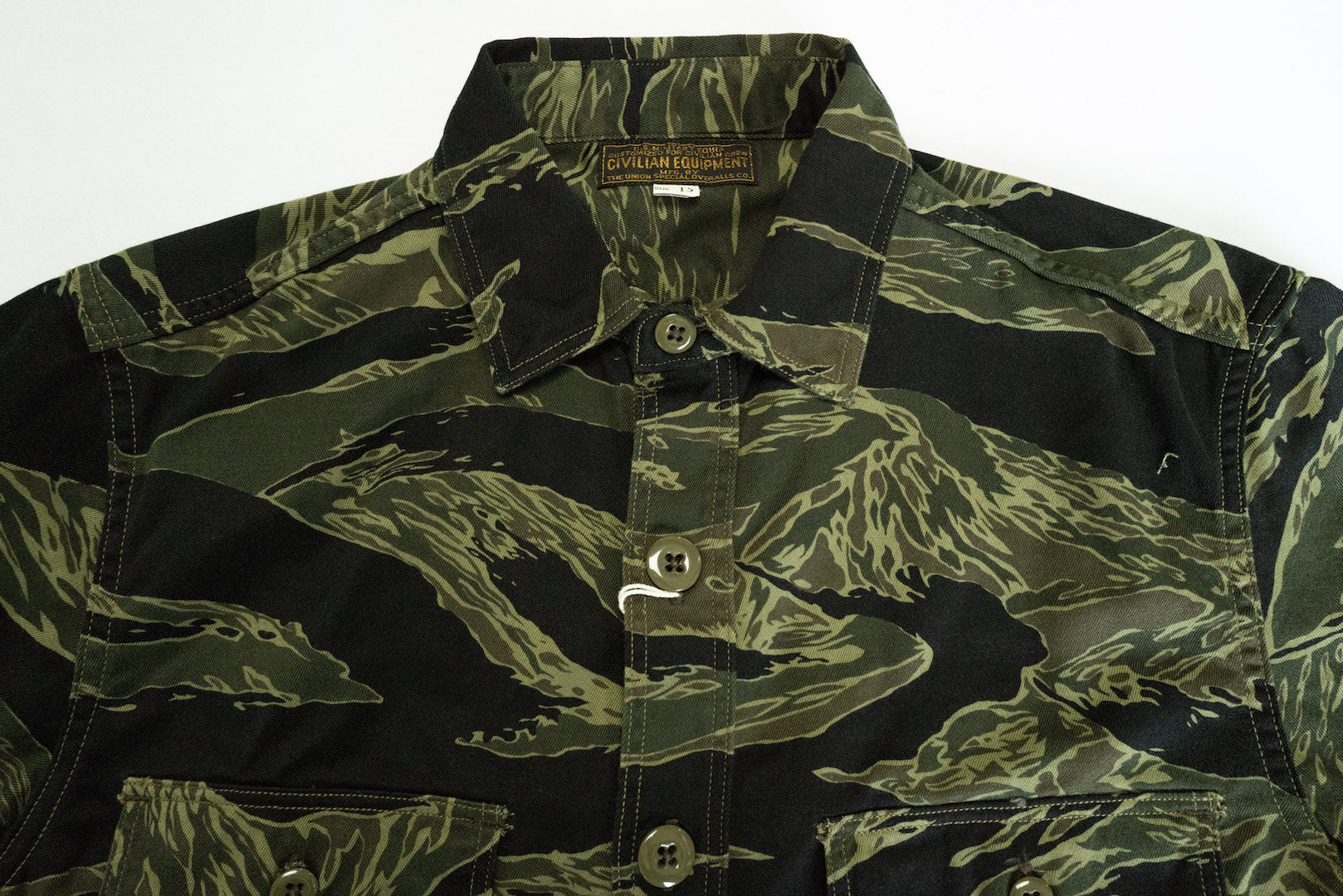 Freewheelers Military Utility Shirt (Tiger Camo) - CORLECTION