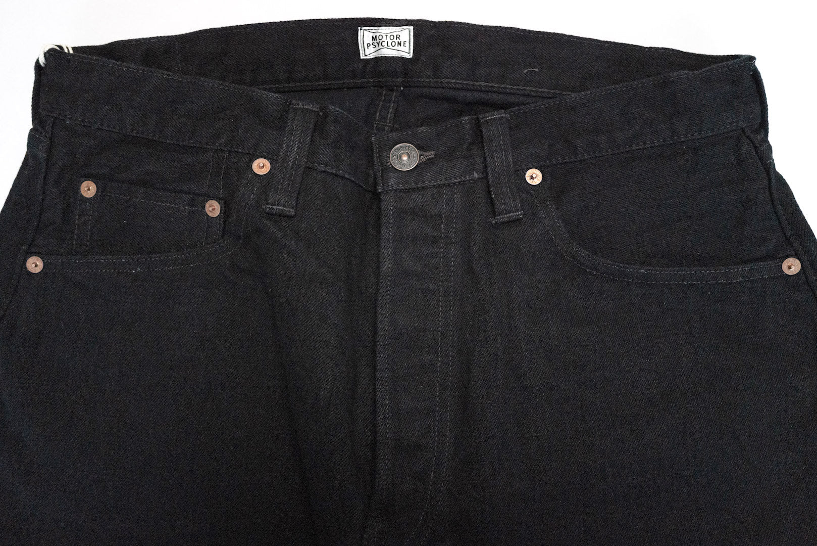 Freewheelers 14oz 601RB "Motor Psyclone" Black Denim (Modern Straight Fit)